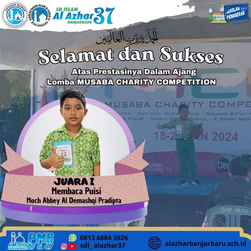 Juara I Membaca Puisi  Ananda Moch  Abbey Al Demashqi Pradipta